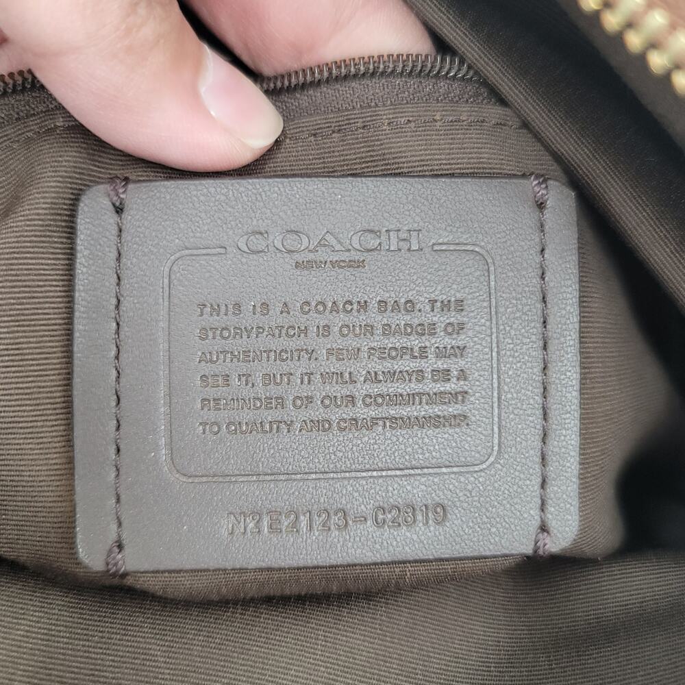 Coach Factory Val Duffle‎ Bag In Signature Canvas Shoulder Bag - Picture 12 of 15